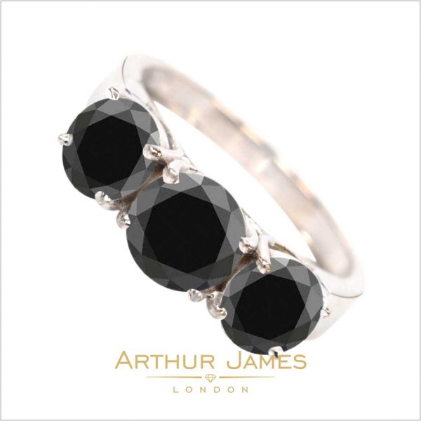 Trio Ring Set - Him & Her Custom Made Jewelry Arthur James London